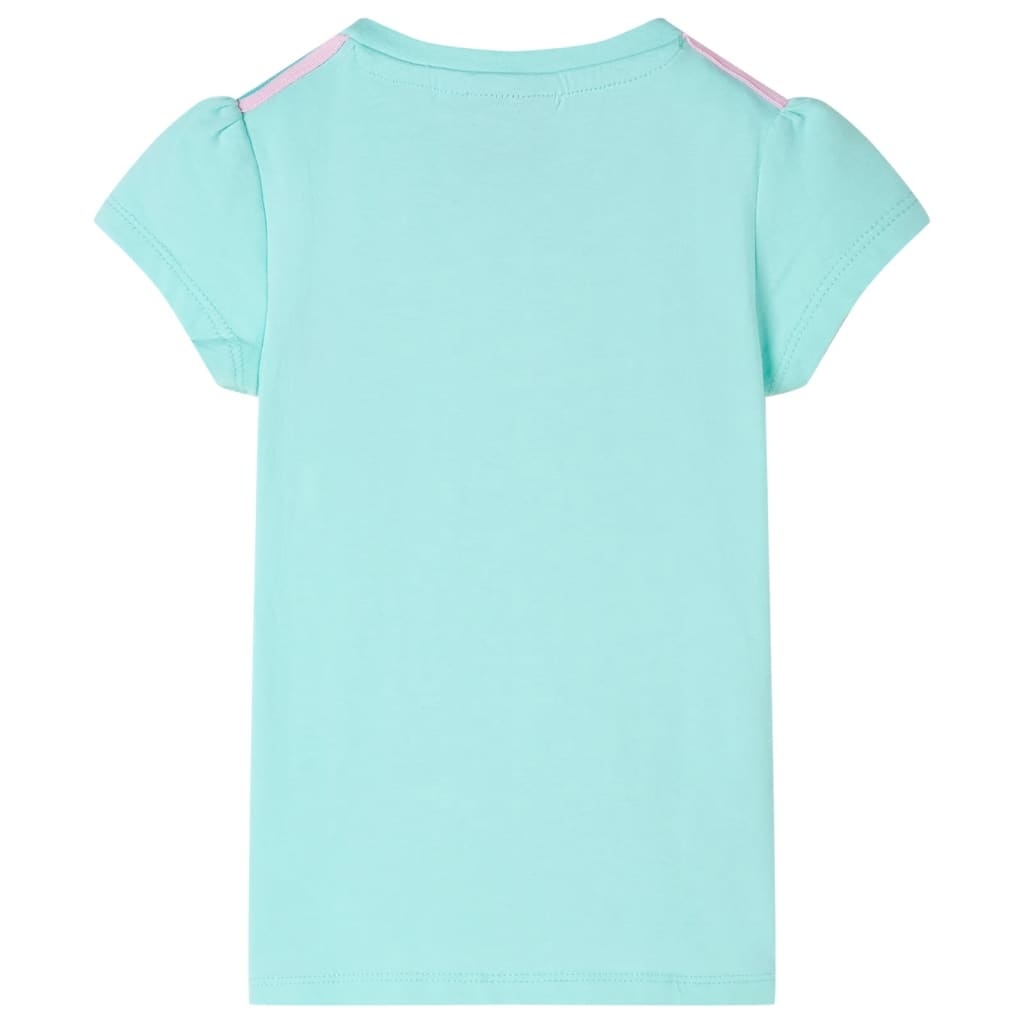 vidaXL Kindershirt 104 lichtmintkleurig afbeelding