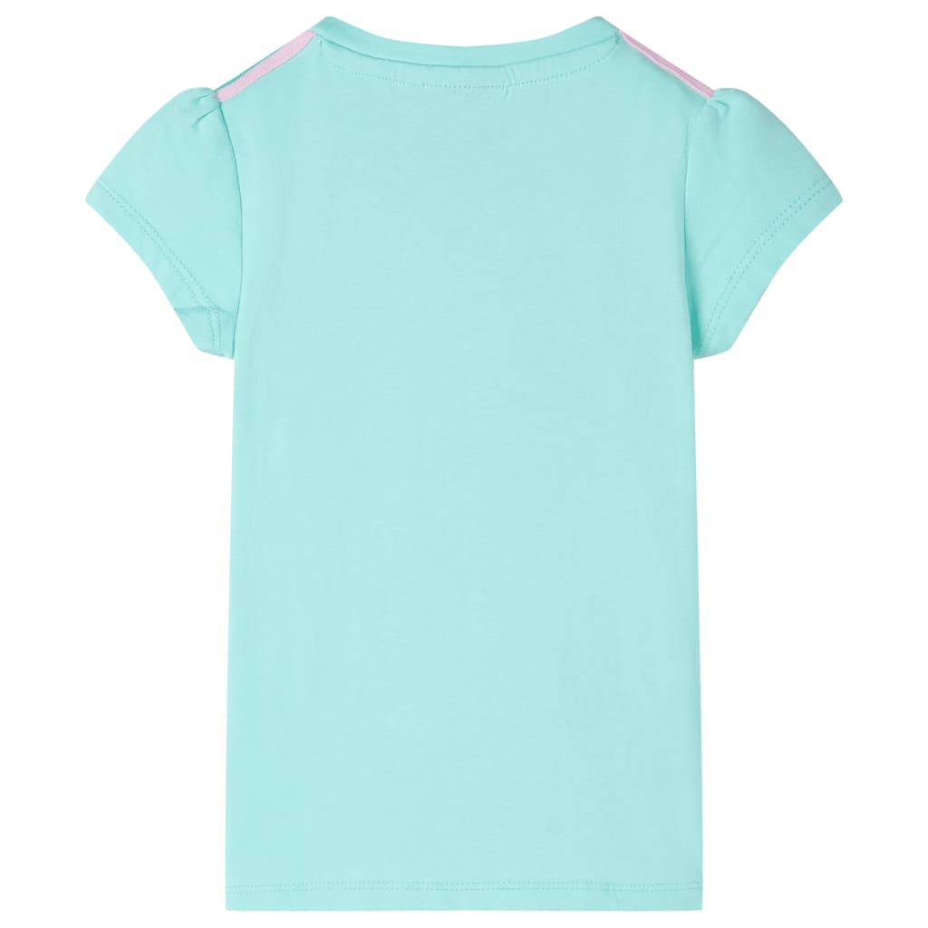 vidaXL Kindershirt 128 lichtmint afbeelding