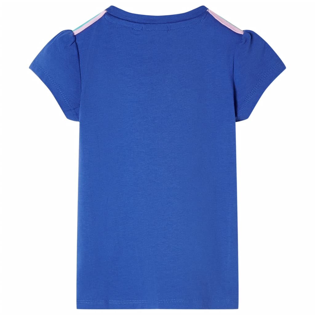 vidaXL Kindershirt 92 kobaltblauw afbeelding