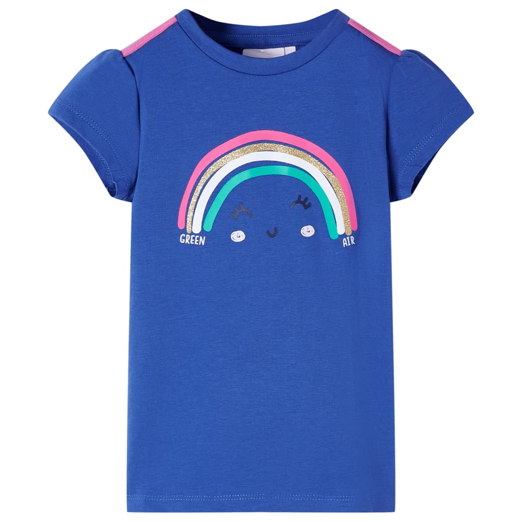 T-shirt pour enfants bleu cobalt 128