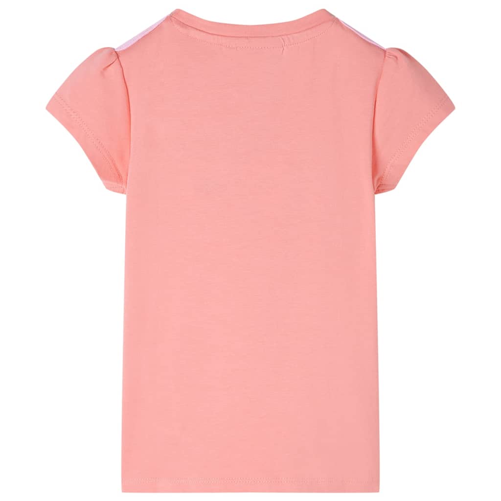 vidaXL Kindershirt 104 lichtkoraalkleurig afbeelding