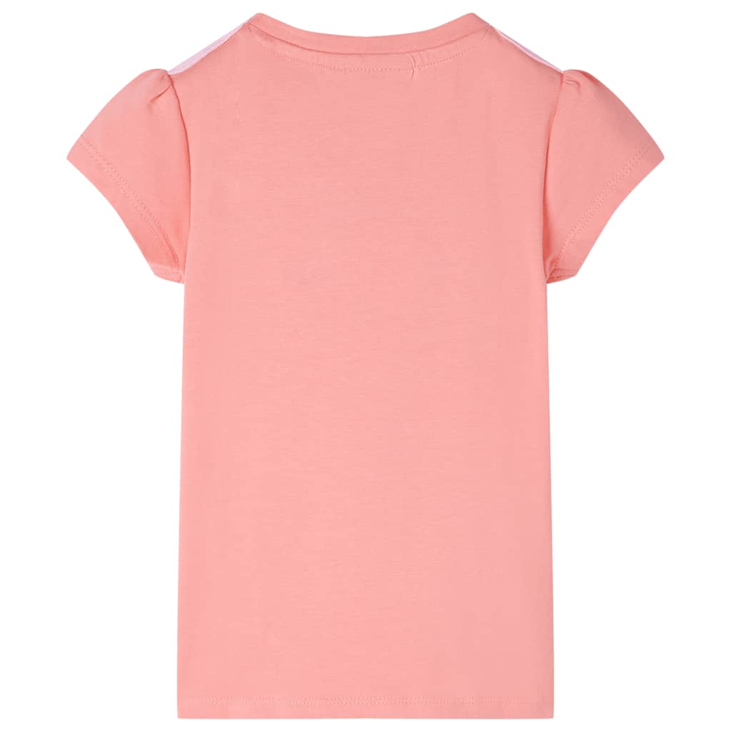 vidaXL Kindershirt 116 lichtkoraalkleurig afbeelding
