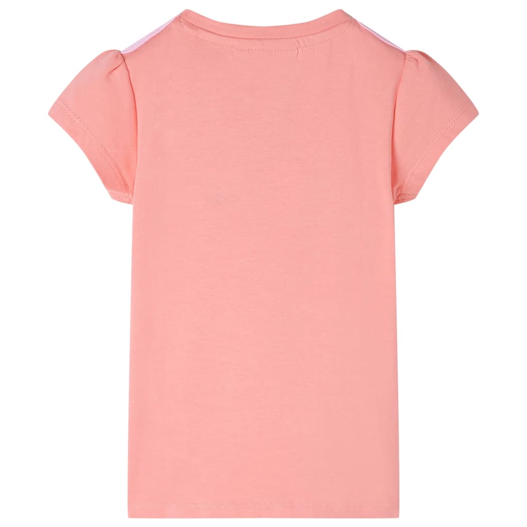 vidaXL Kindershirt 140 lichtkoraalkleurig afbeelding