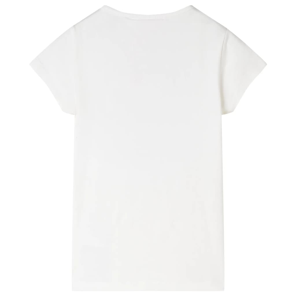 vidaXL Kindershirt 92 ecru afbeelding
