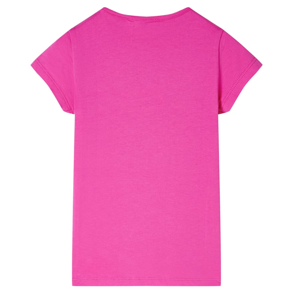 vidaXL Kindershirt 104 donkerroze afbeelding