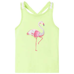 Laste top, neoonkollane, 104