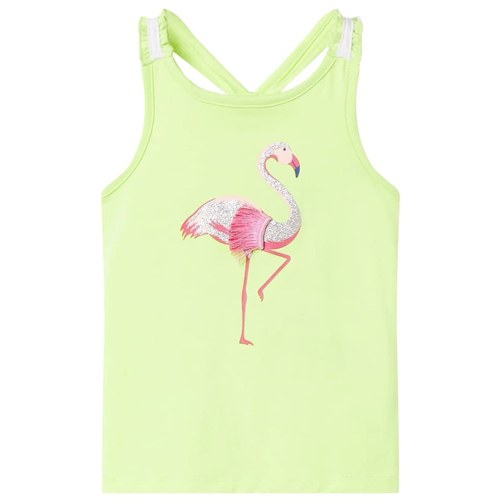 vidaXL Kinder-Tanktop Neongelb 116