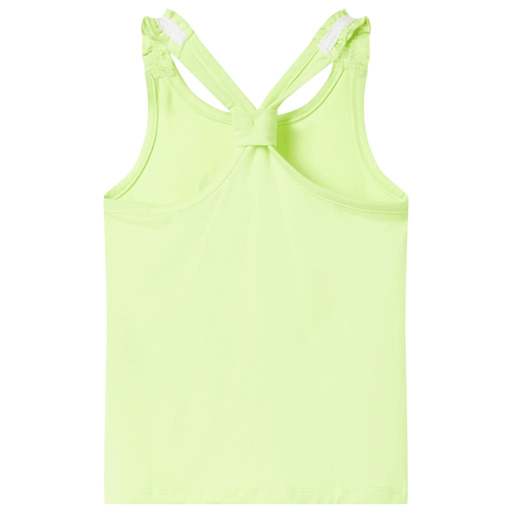 vidaXL Kindertopje 128 neongeel afbeelding