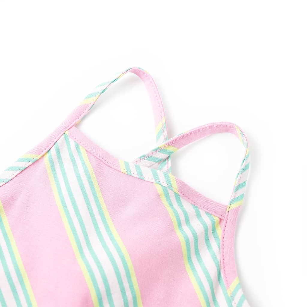 Thumbnail - vidaXL Kinderkleid mit Kordelzug Ärmellos Rosa 116