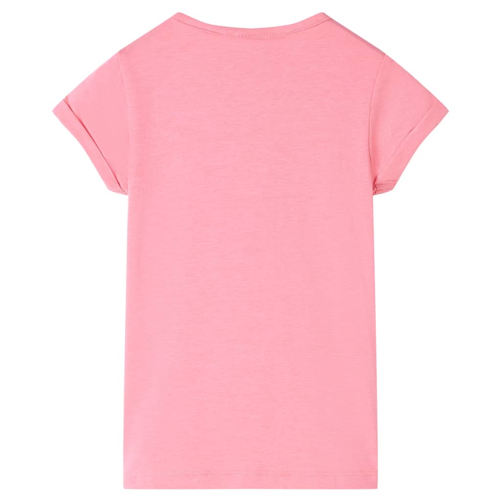 vidaXL Kindershirt 104 felroze afbeelding