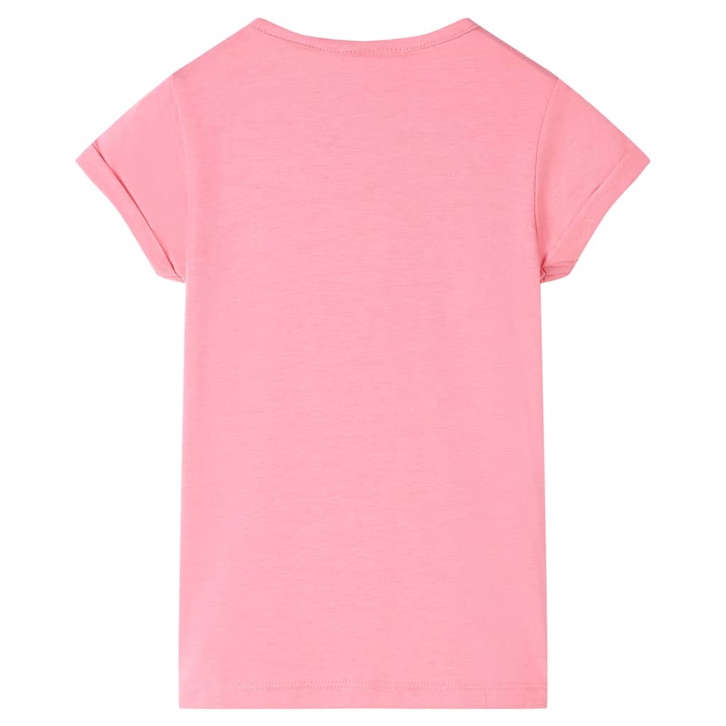 vidaXL Kindershirt 116 felroze afbeelding