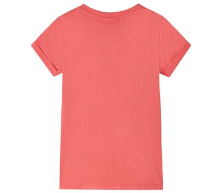 Camiseta infantil color coral 128