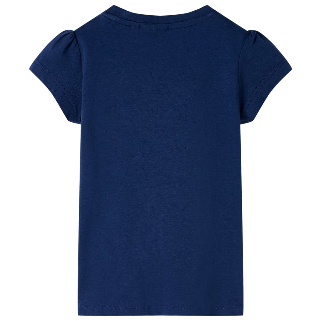 vidaXL Kindershirt 92 marineblauw afbeelding