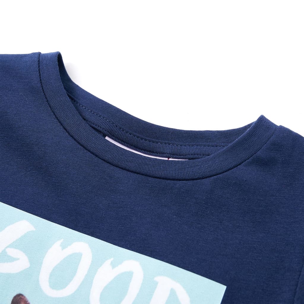 Thumbnail - vidaXL Kinder-T-Shirt Marineblau 92