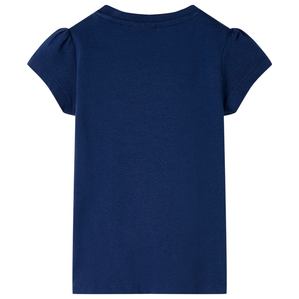 vidaXL Kindershirt 128 marineblauw afbeelding