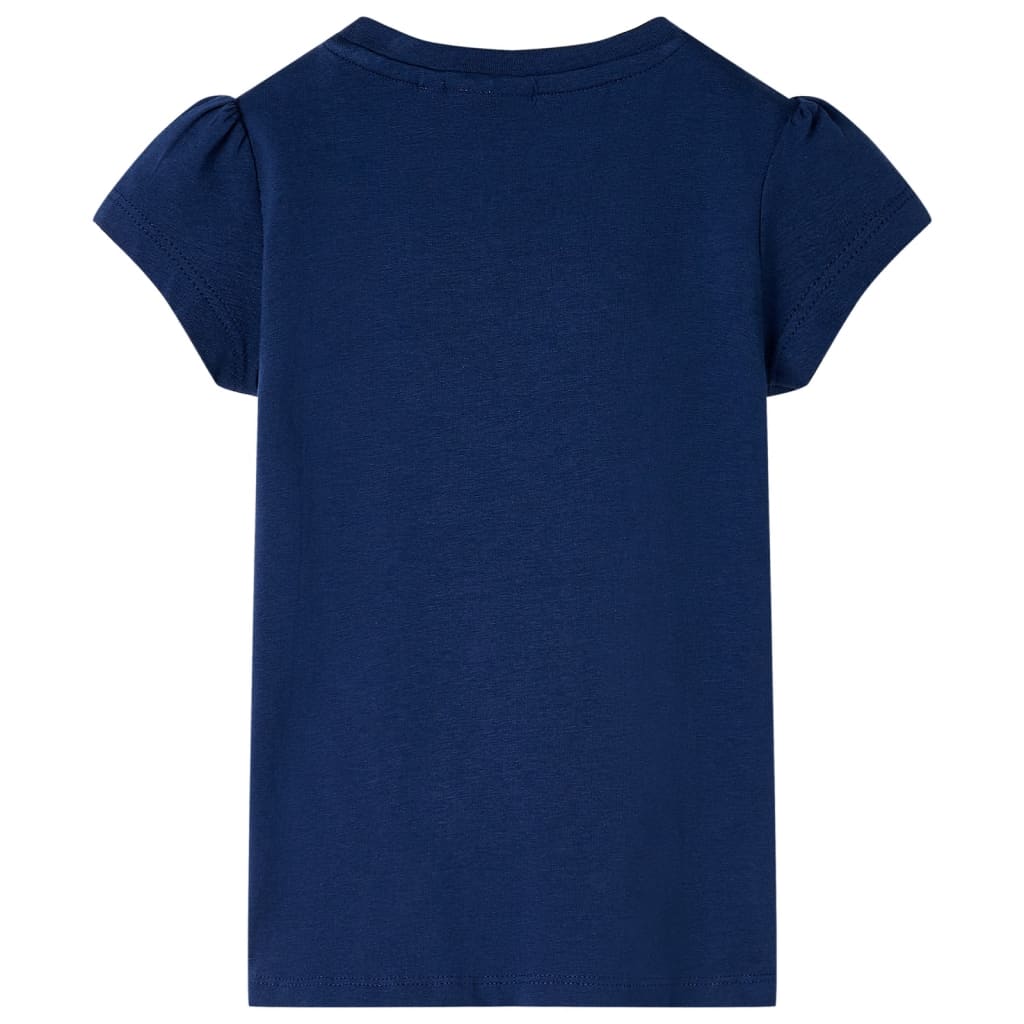 vidaXL Kindershirt 140 marineblauw afbeelding
