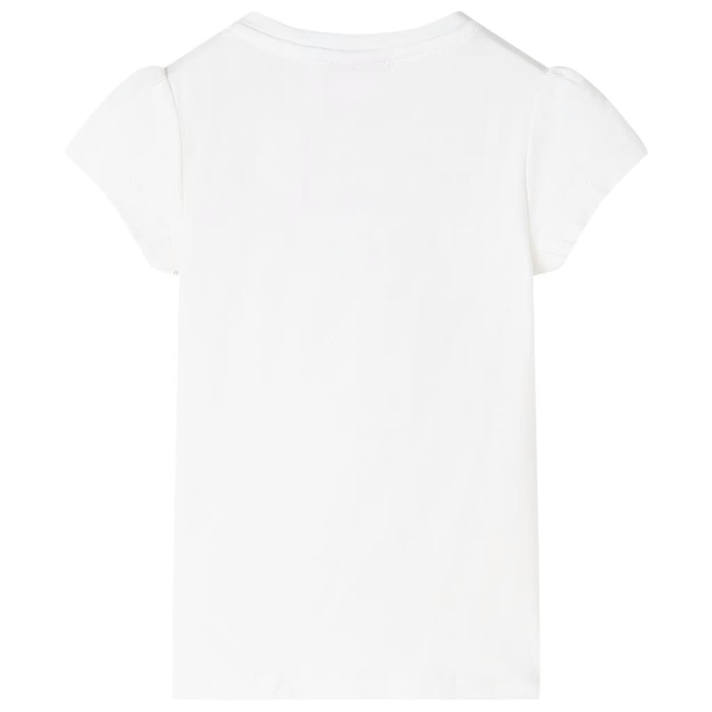 vidaXL Kindershirt 116 ecru afbeelding