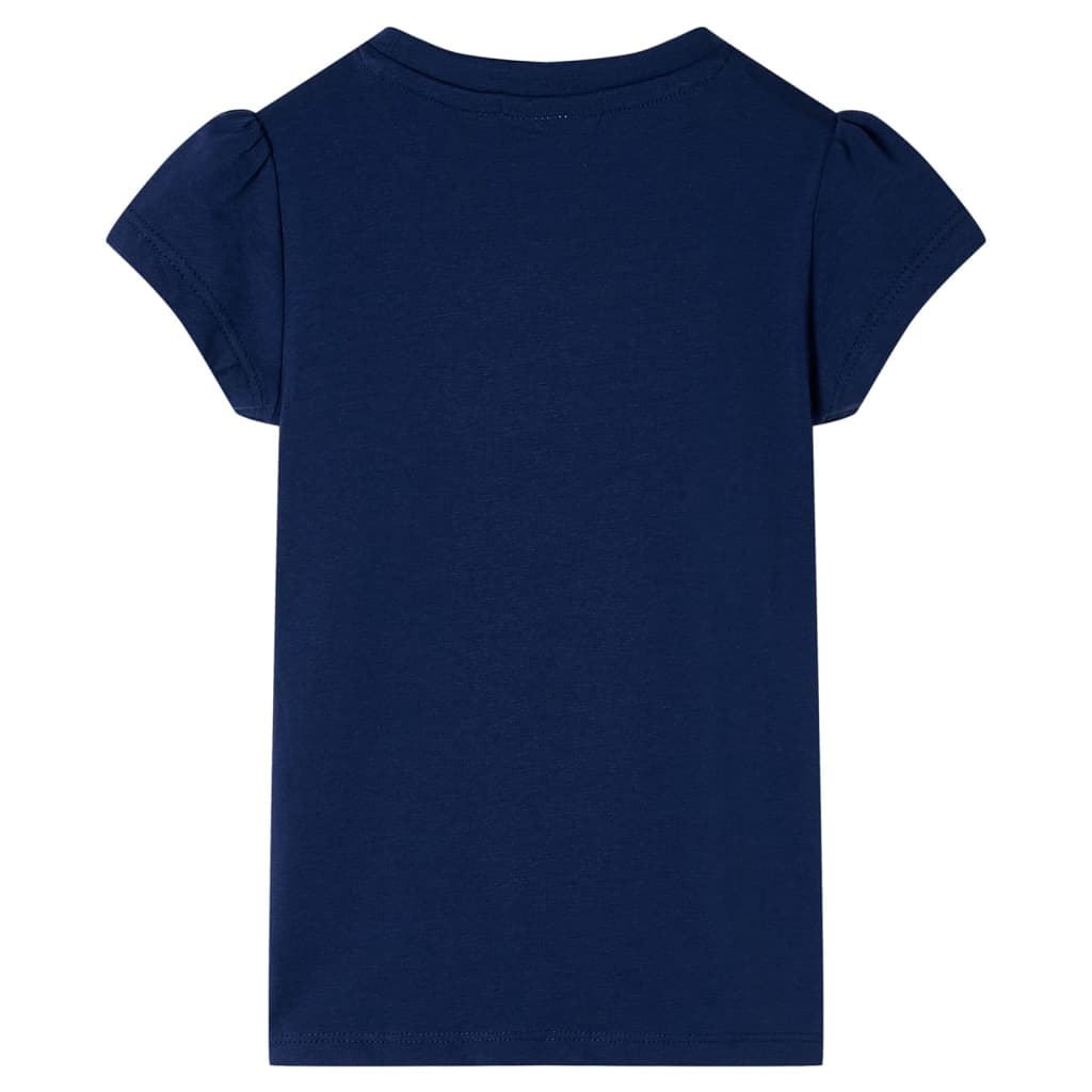 vidaXL Kindershirt 116 marineblauw afbeelding
