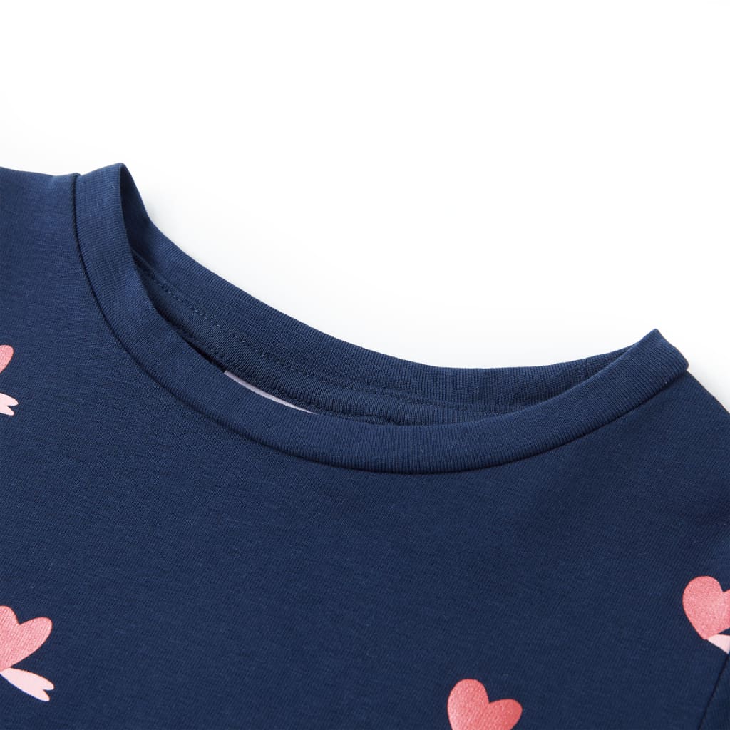 Thumbnail - vidaXL Kinder-T-Shirt Marineblau 116