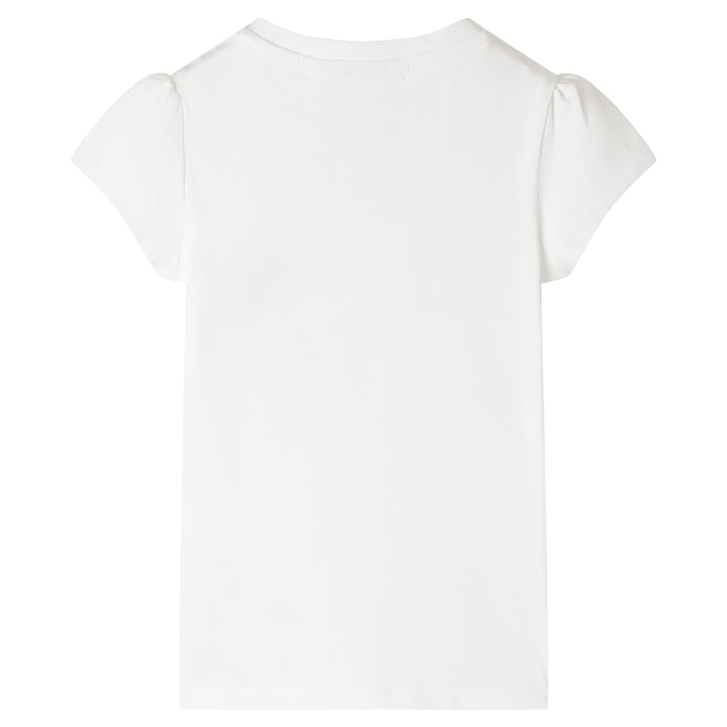 vidaXL Kindershirt 92 ecru afbeelding