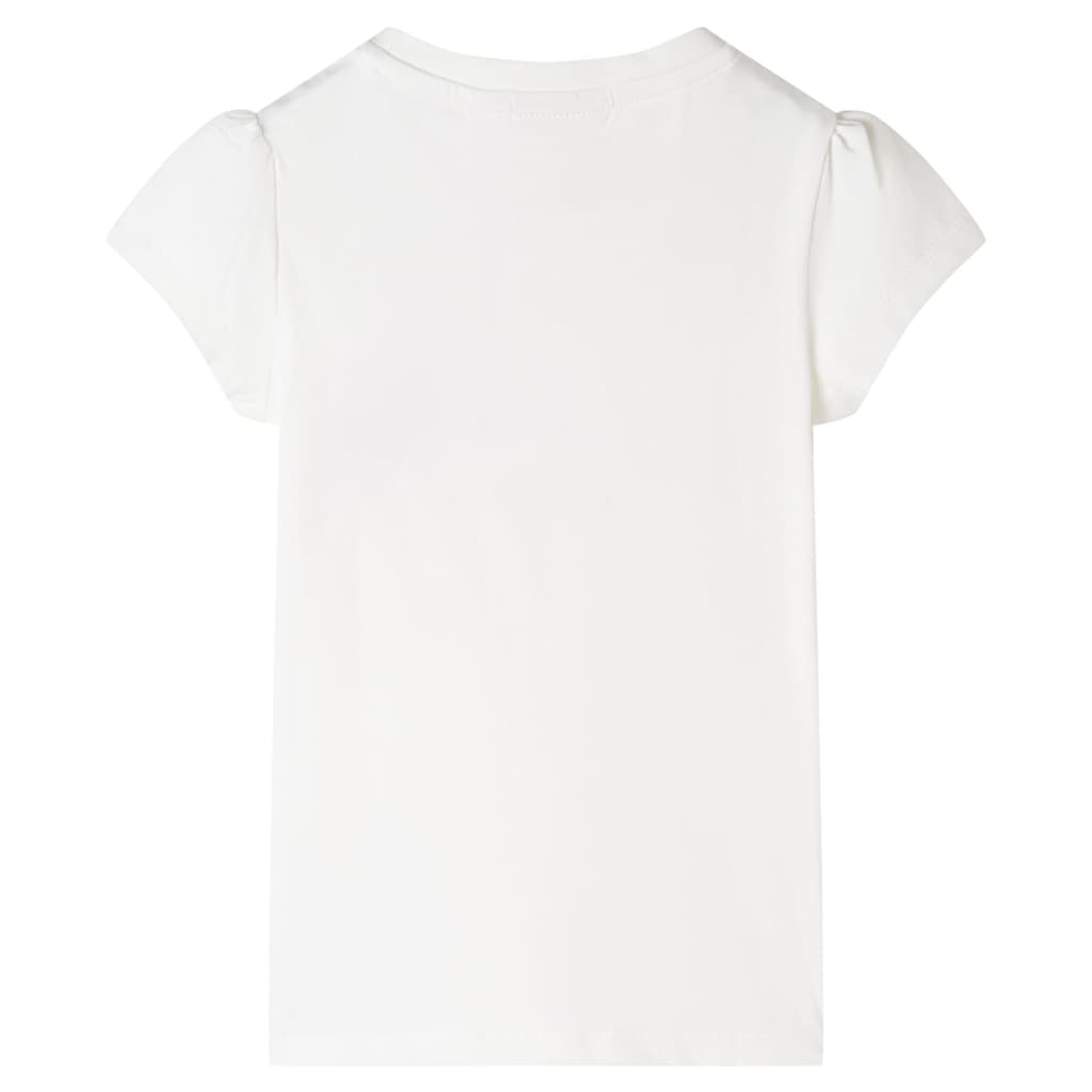 vidaXL Kindershirt 116 ecru afbeelding