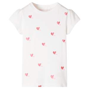 Otroška majica s kratkimi rokavi bež 128