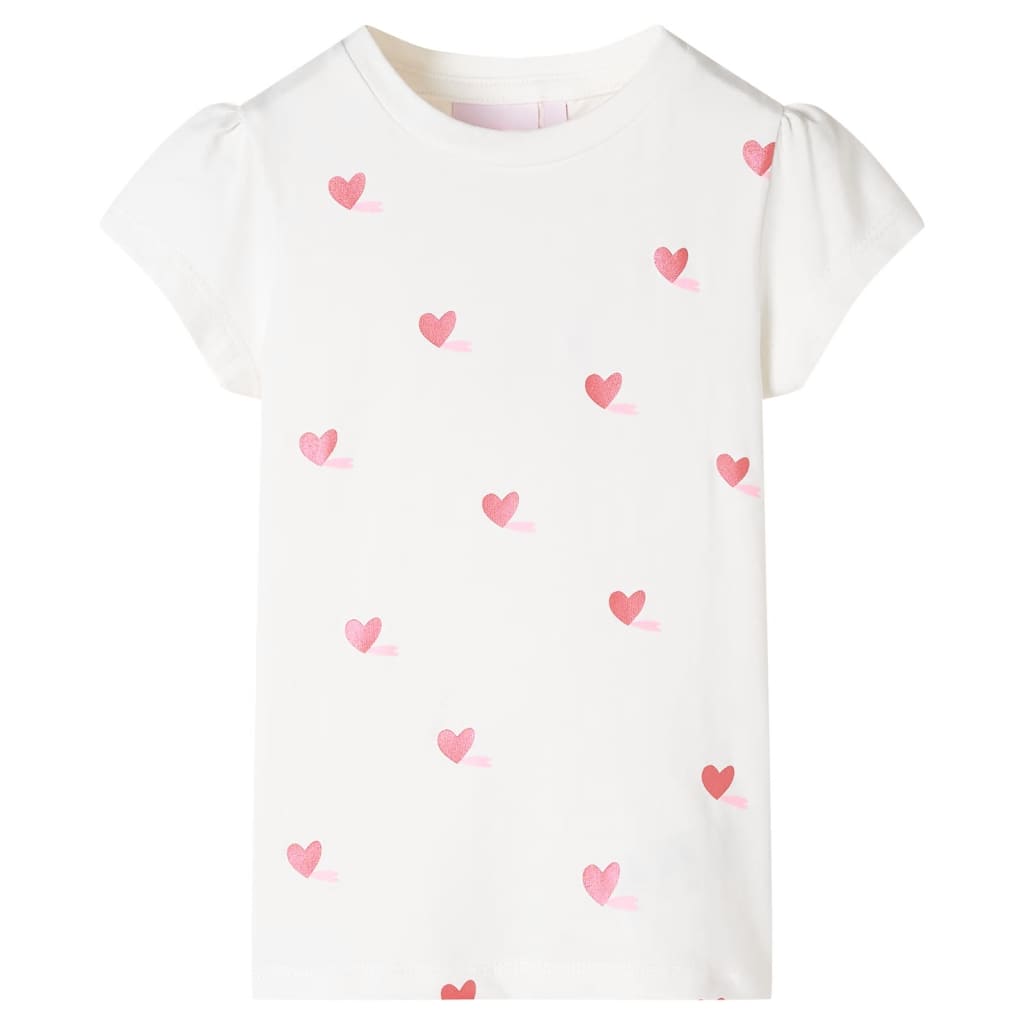 vidaXL Kinder-T-Shirt Ecru 140