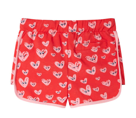 Short pour enfants avec cordon de serrage rouge 104