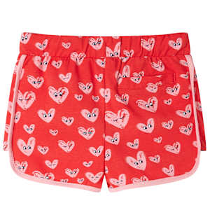 Short pour enfants avec cordon de serrage rouge 104