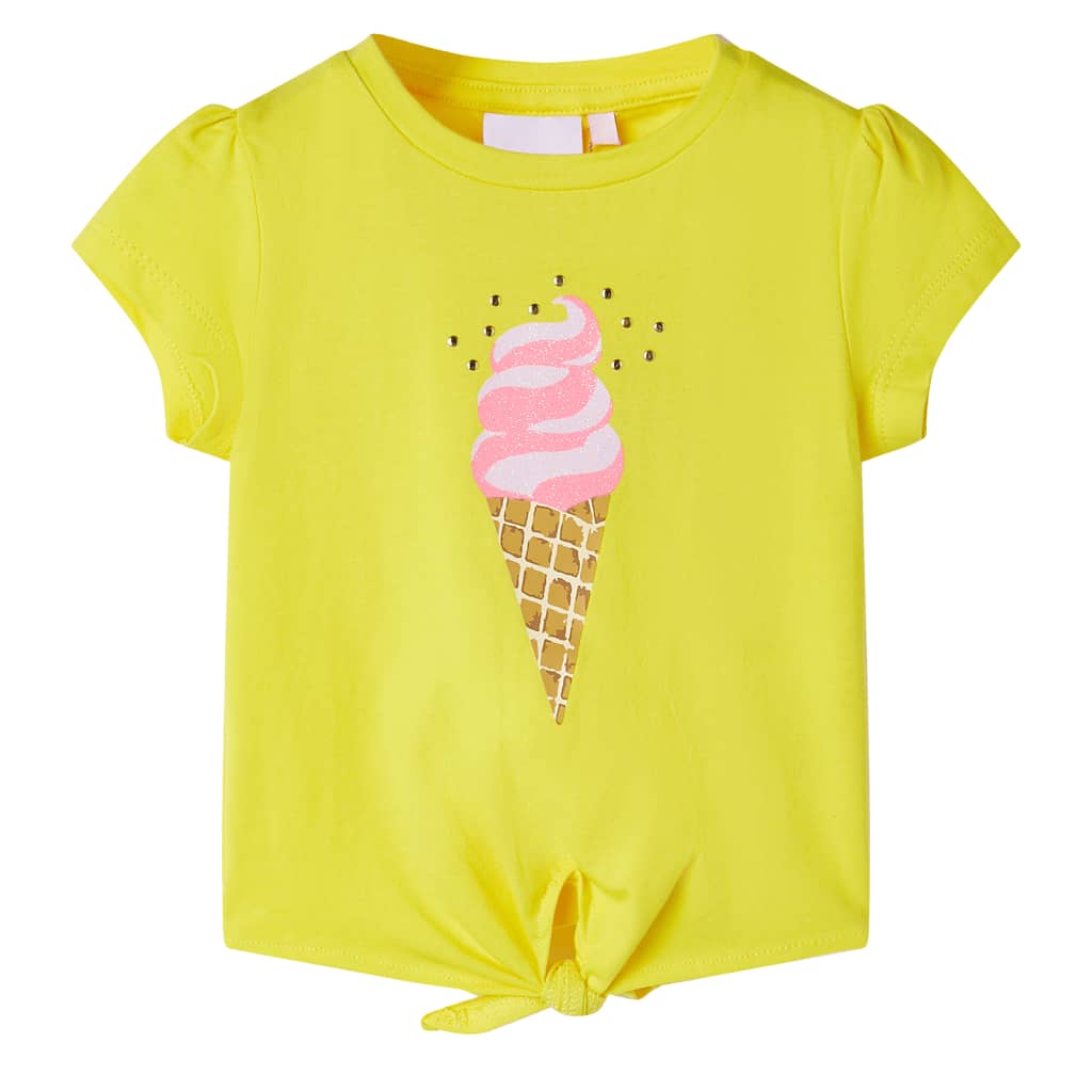 vidaXL Kinder-T-Shirt Gelb 92