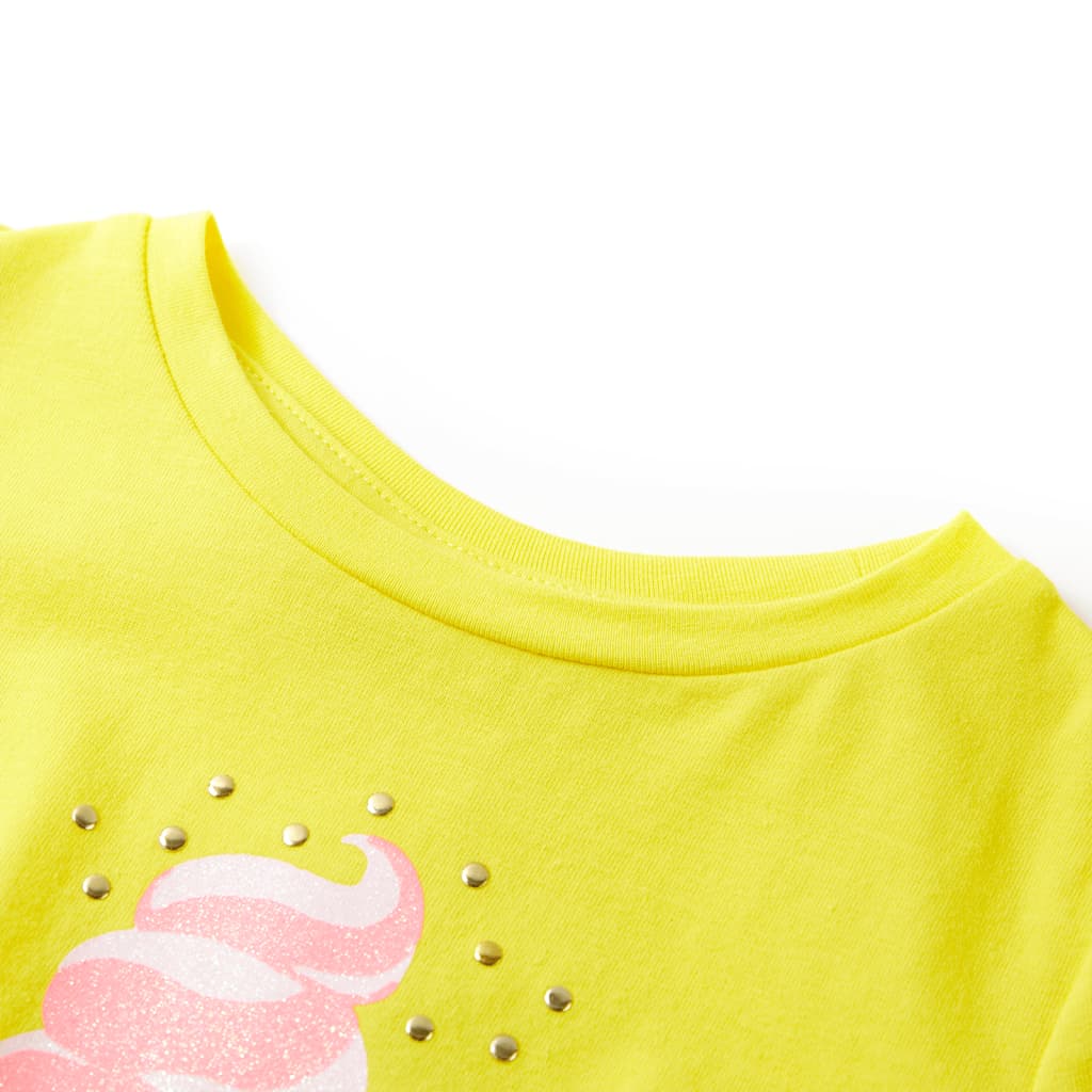 Thumbnail - vidaXL Kinder-T-Shirt Gelb 104