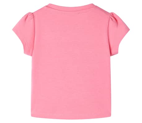 Kinder-T-Shirt Helles Neonrosa 140
