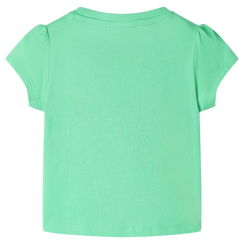 vidaXL Kindershirt 128 lichtgroen afbeelding