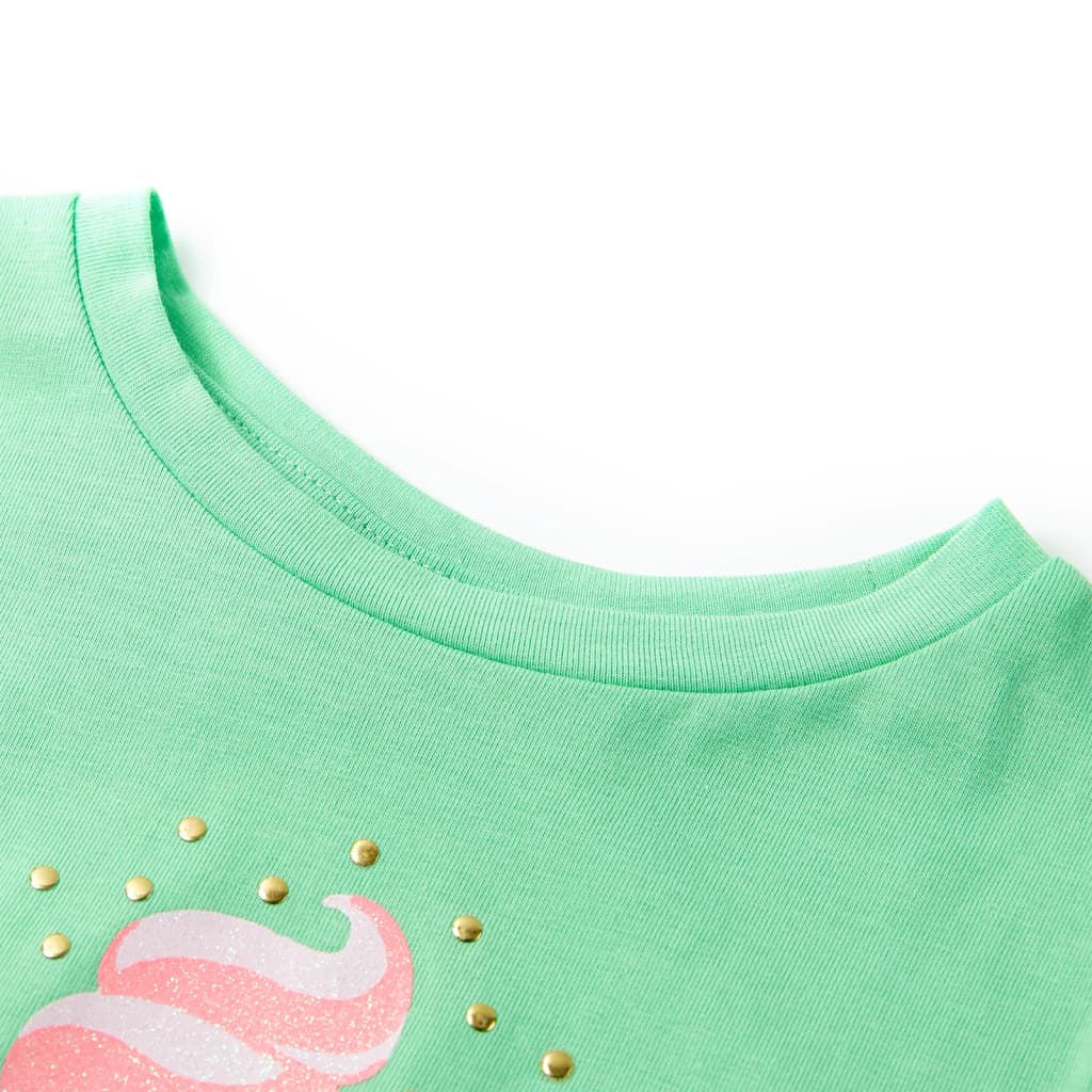 Thumbnail - vidaXL Kinder-T-Shirt Hellgrün 140