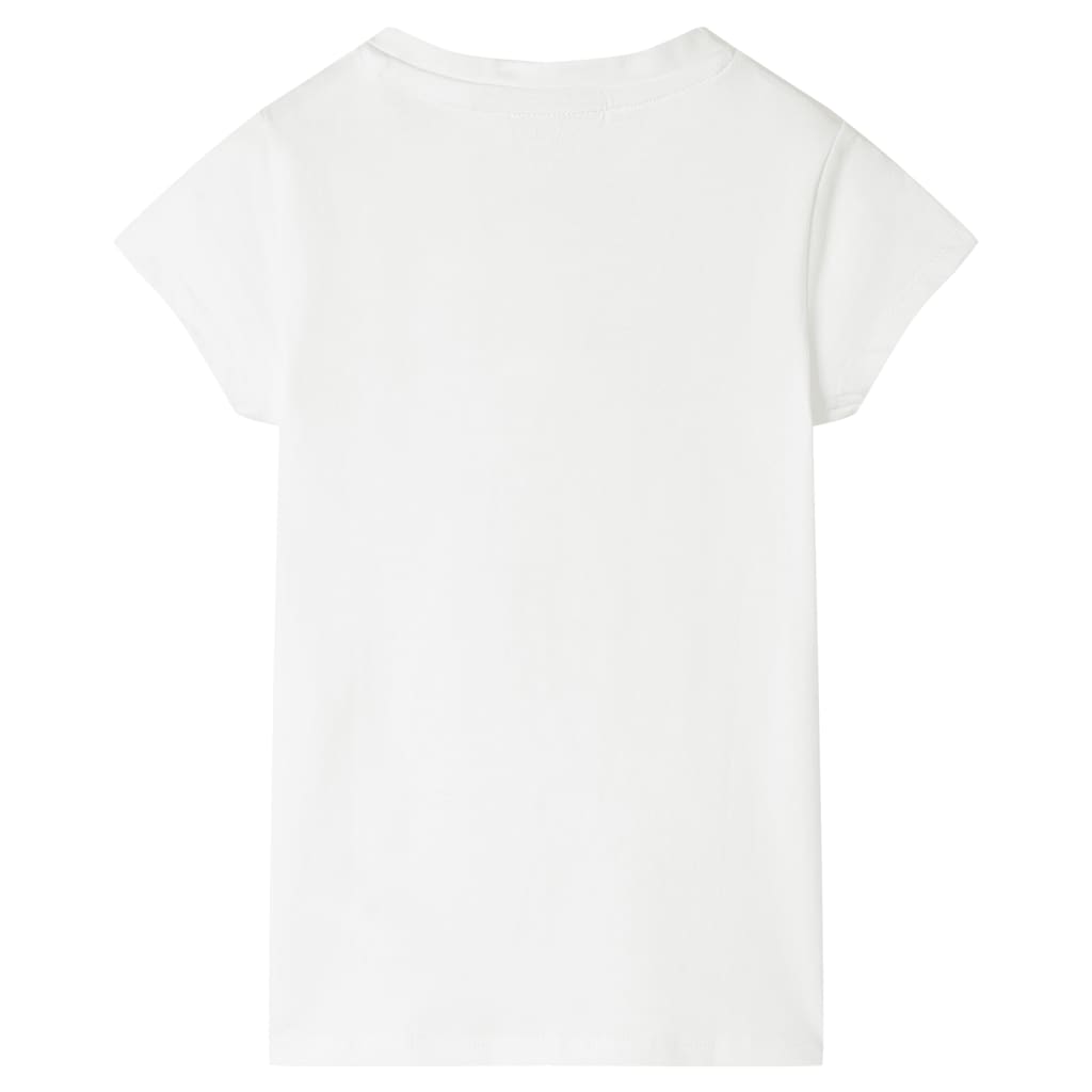 vidaXL Kindershirt 104 ecru afbeelding