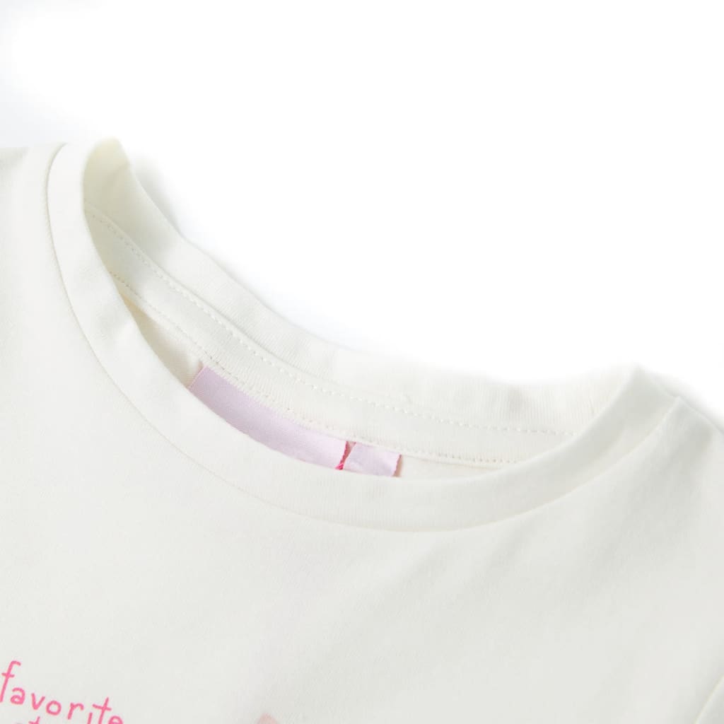 Thumbnail - vidaXL Kinder-T-Shirt Ecru 140