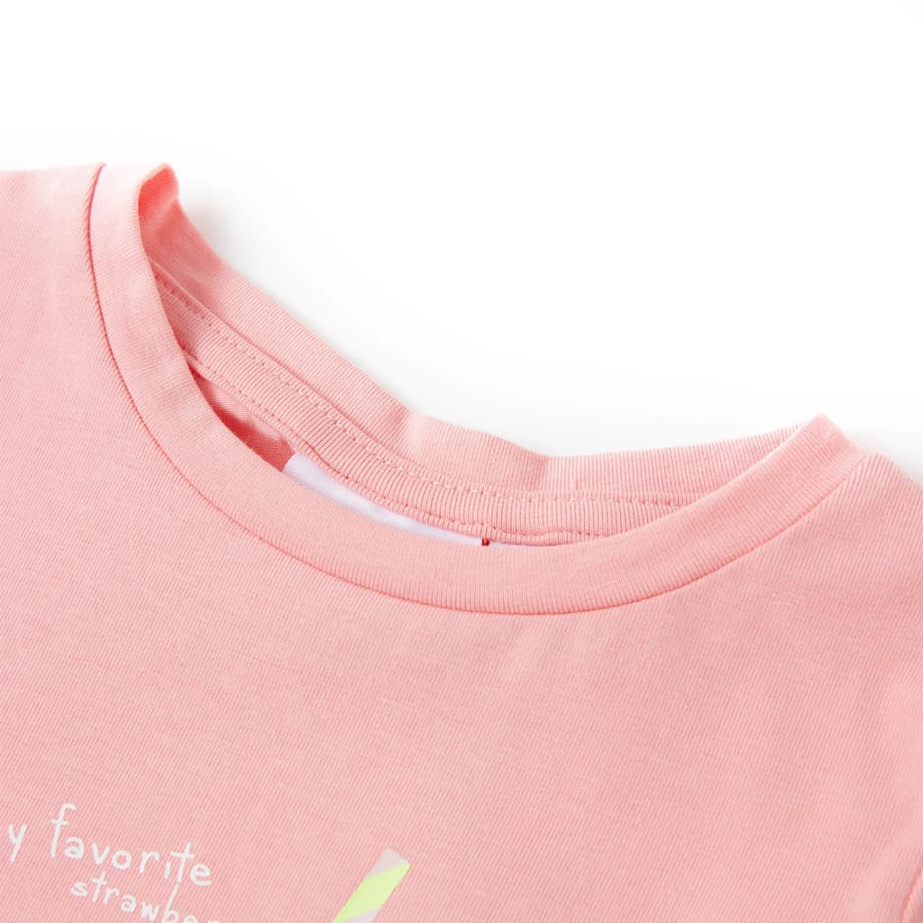 Thumbnail - vidaXL Kinder-T-Shirt Rosa 116