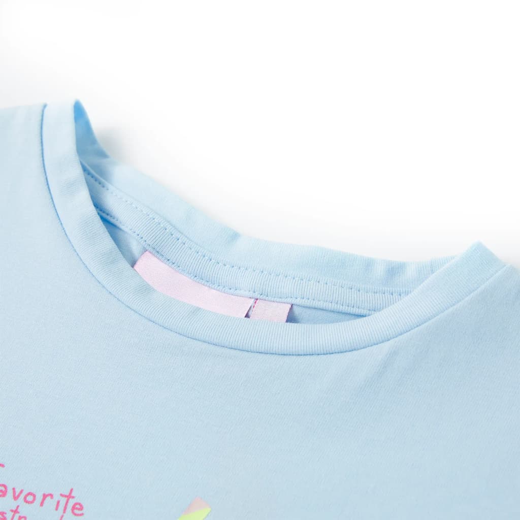 Thumbnail - vidaXL Kinder-T-Shirt Hellblau 140