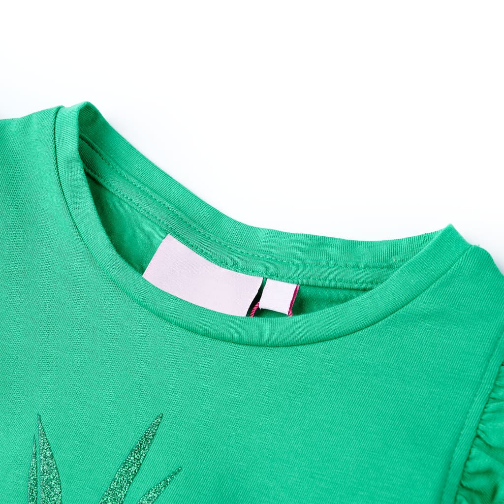 Thumbnail - vidaXL Kinder-T-Shirt Grün 128