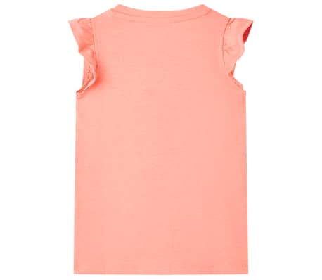 Maglietta da Bambina Corallo Neon 92