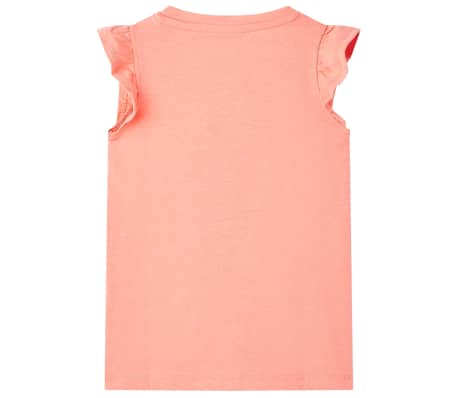 Kids' T-shirt Neon Coral 140