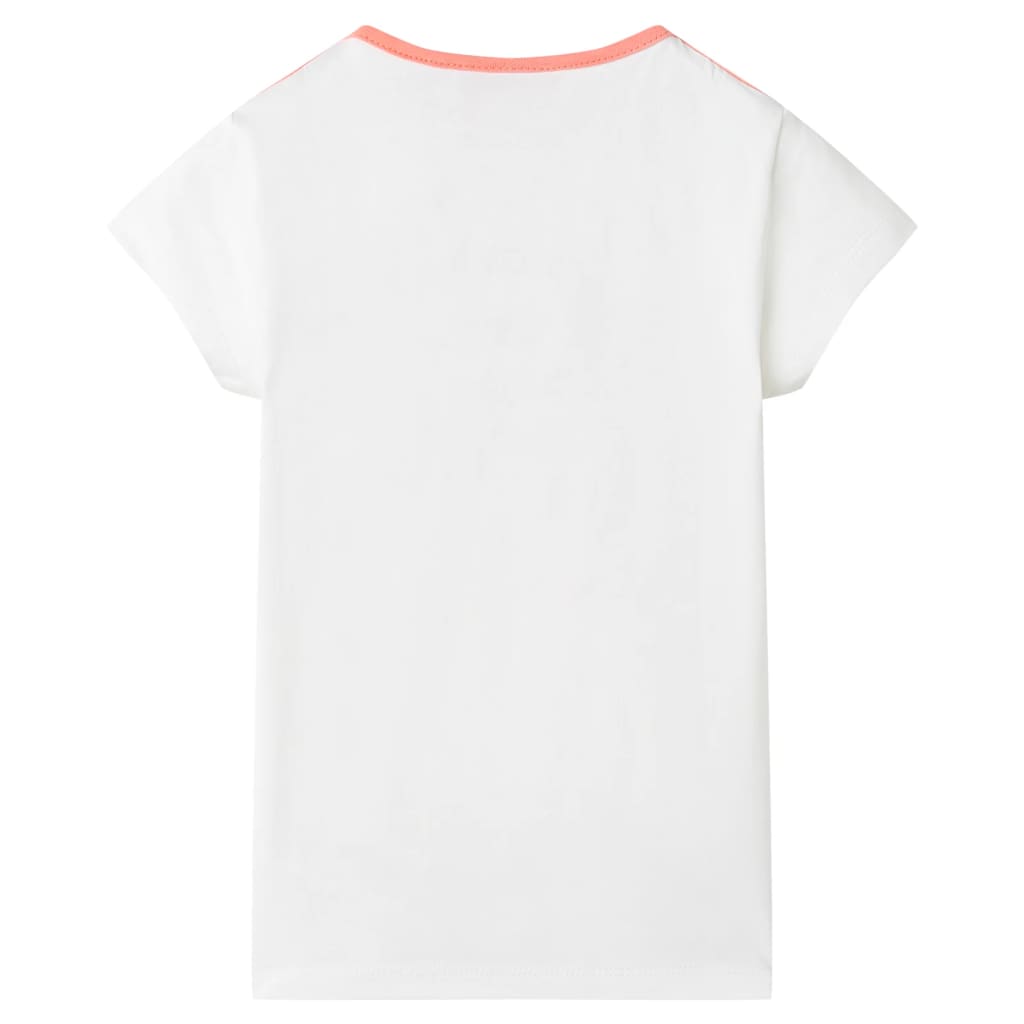 vidaXL Lasten T-paita ecru 128