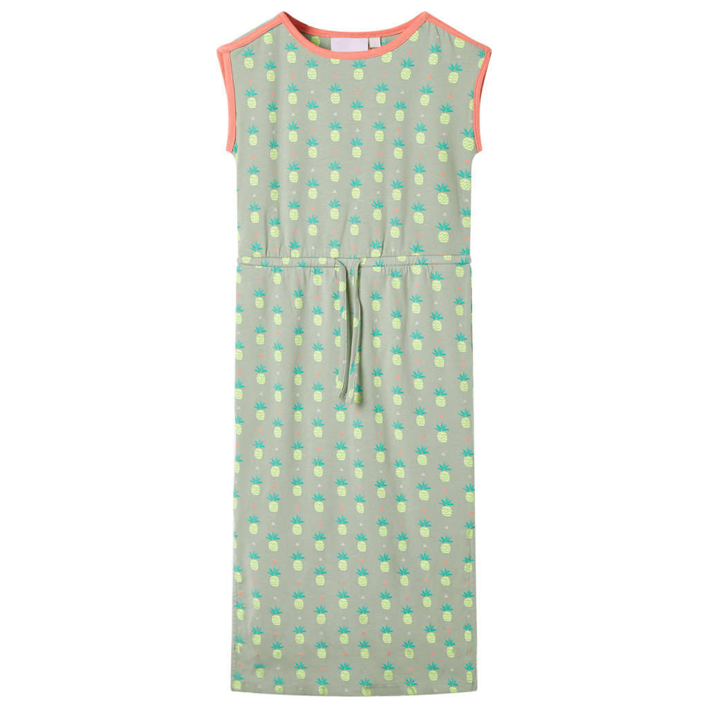 Rochie pentru copii, verde mentă antichizat, 104