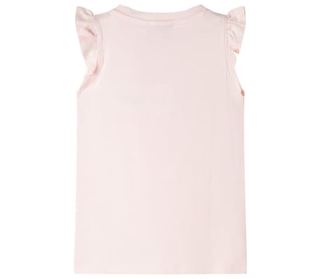 Kindershirt met ruches aan de mouwen 92 zachtroze