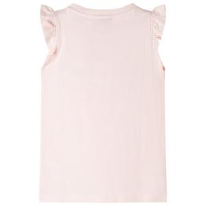 Kindershirt met ruches aan de mouwen 92 zachtroze