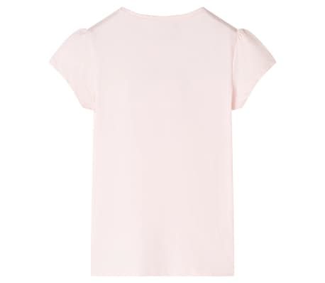 T-shirt pour enfants rose p&acirc;le 140