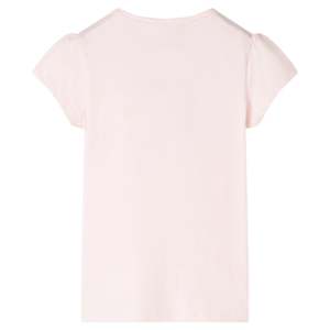 T-shirt pour enfants rose p&acirc;le 140
