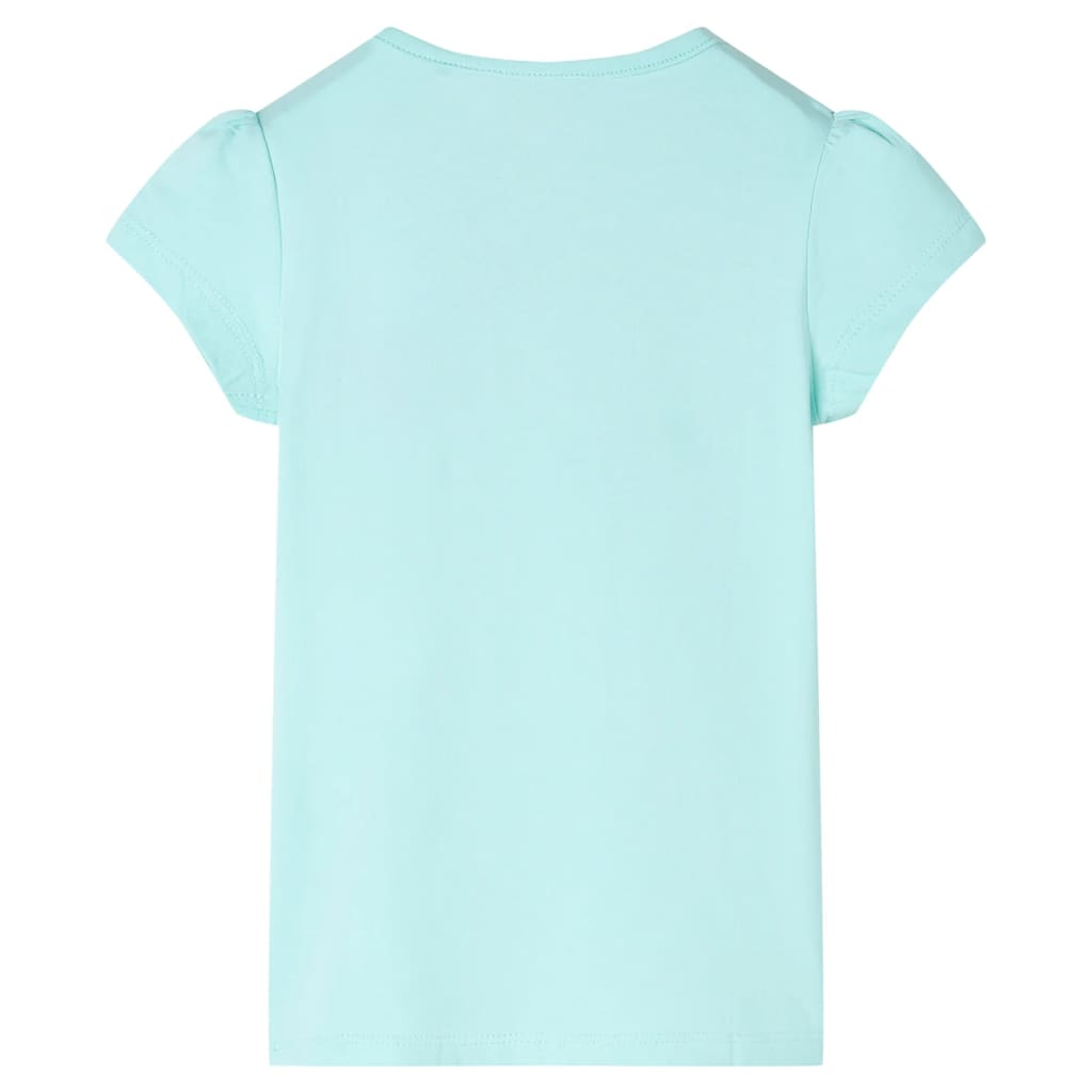 vidaXL Kindershirt 92 lichtzeeblauw afbeelding