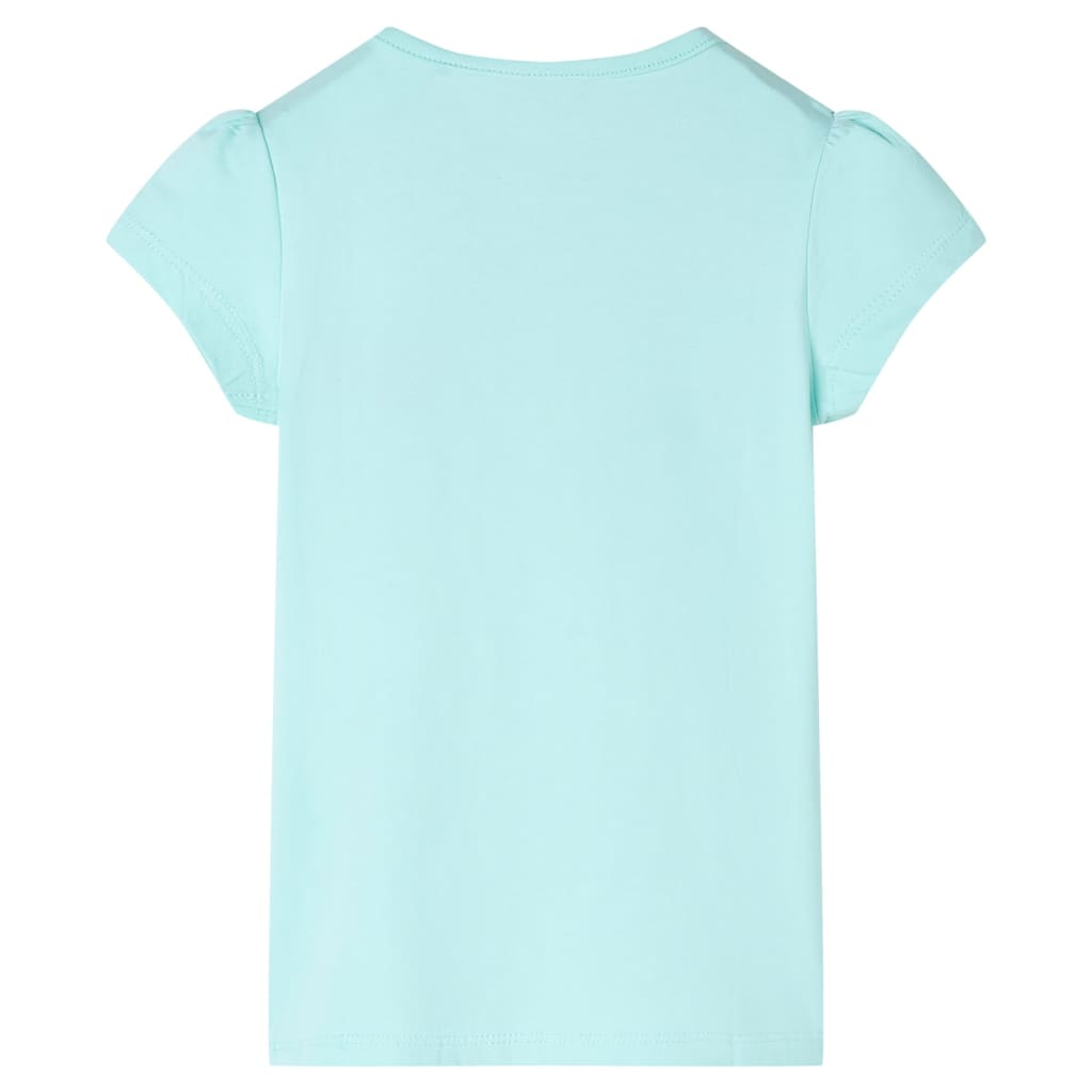 vidaXL Kindershirt 104 lichtzeeblauw afbeelding