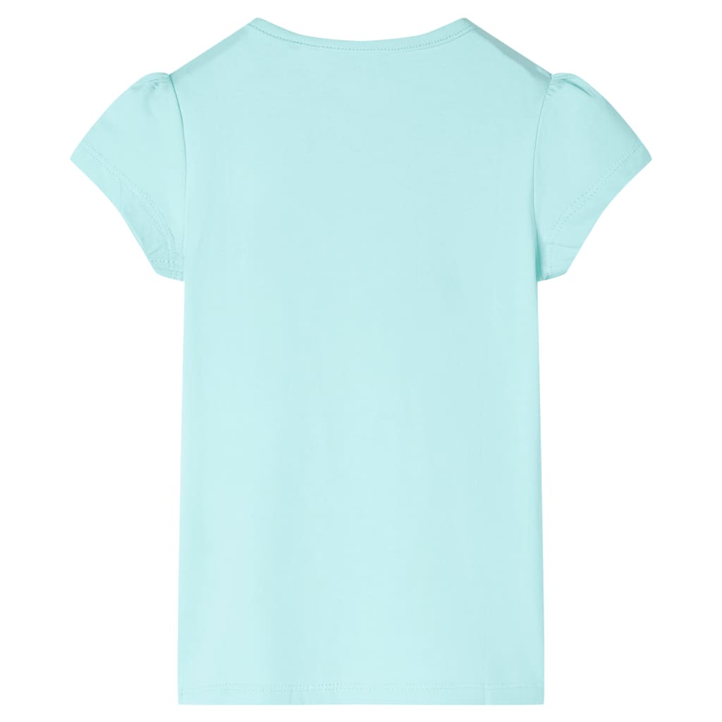 vidaXL Kindershirt 140 lichtzeeblauw afbeelding